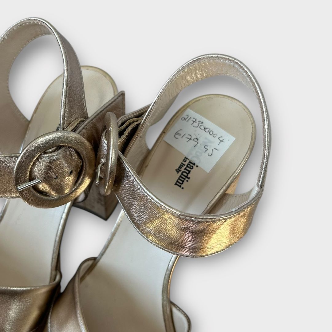 Nero Giardini Leather Platform Sandals - 5/38