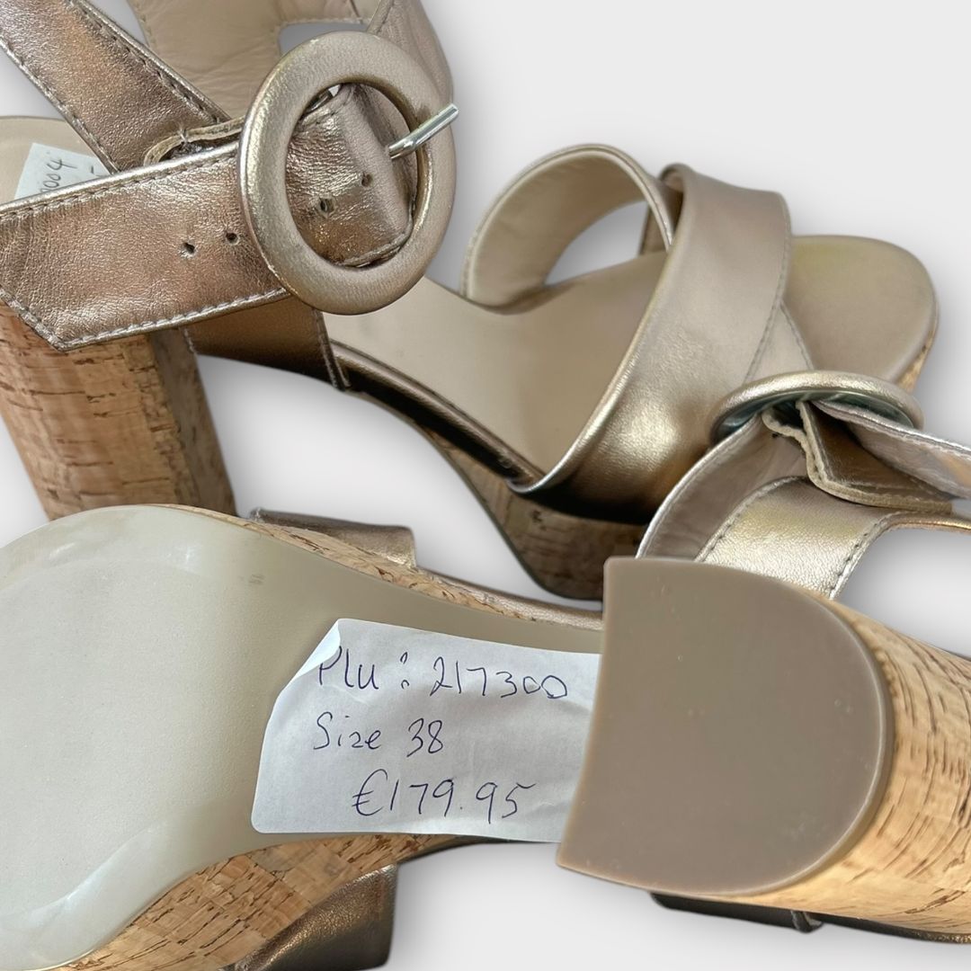 Nero Giardini Leather Platform Sandals - 5/38