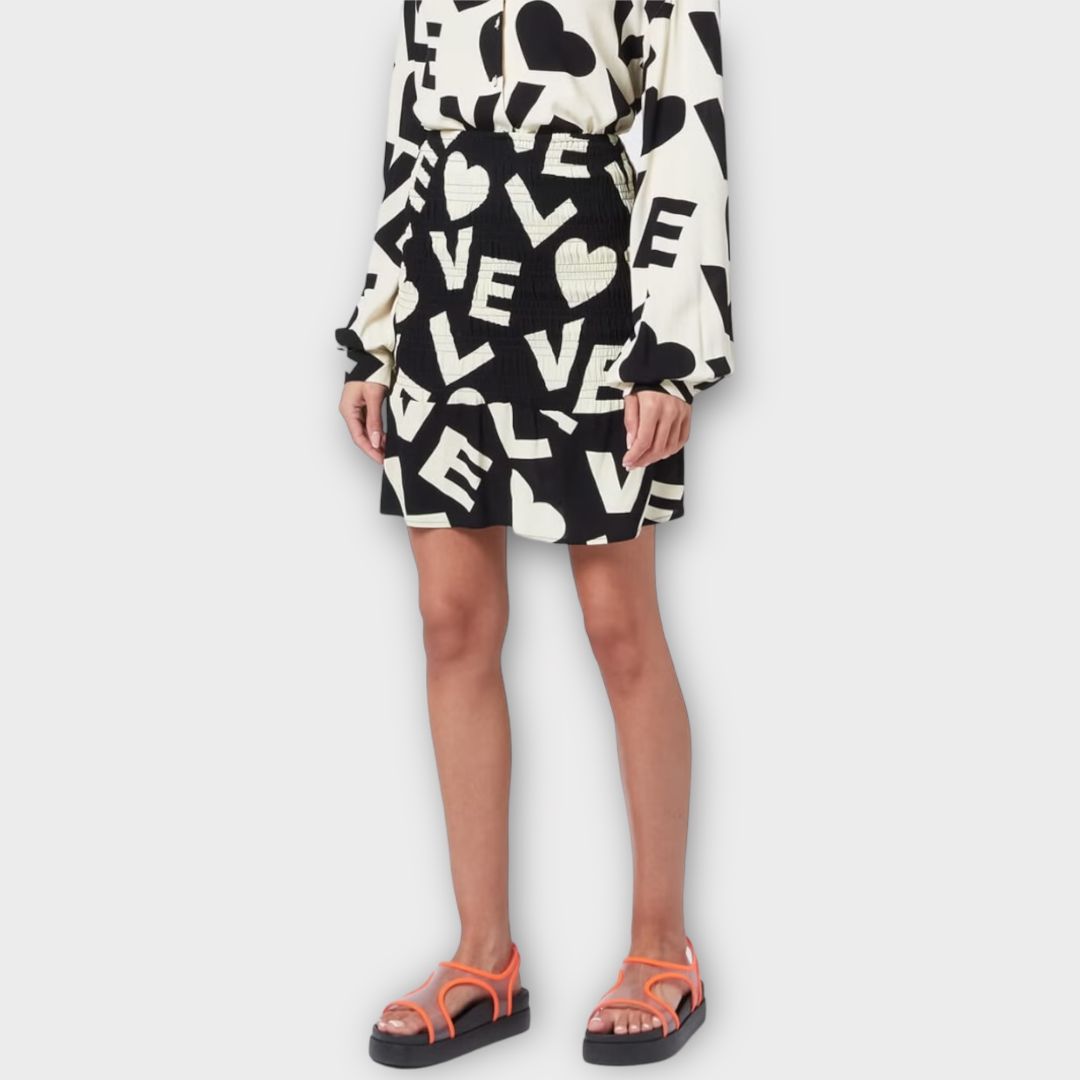 Never Fully Dressed Love Shirred Mini Skirt - S/M
