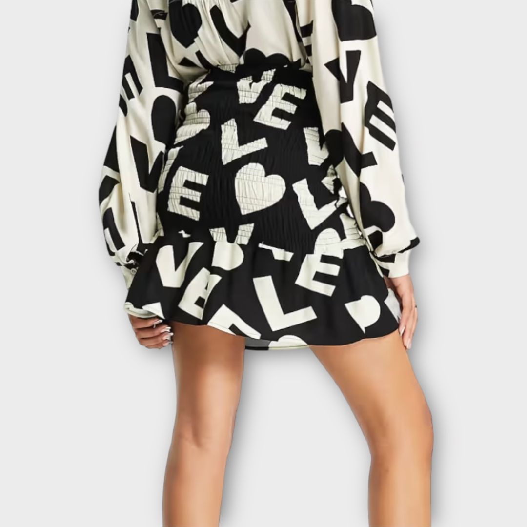 Never Fully Dressed Love Shirred Mini Skirt - S/M