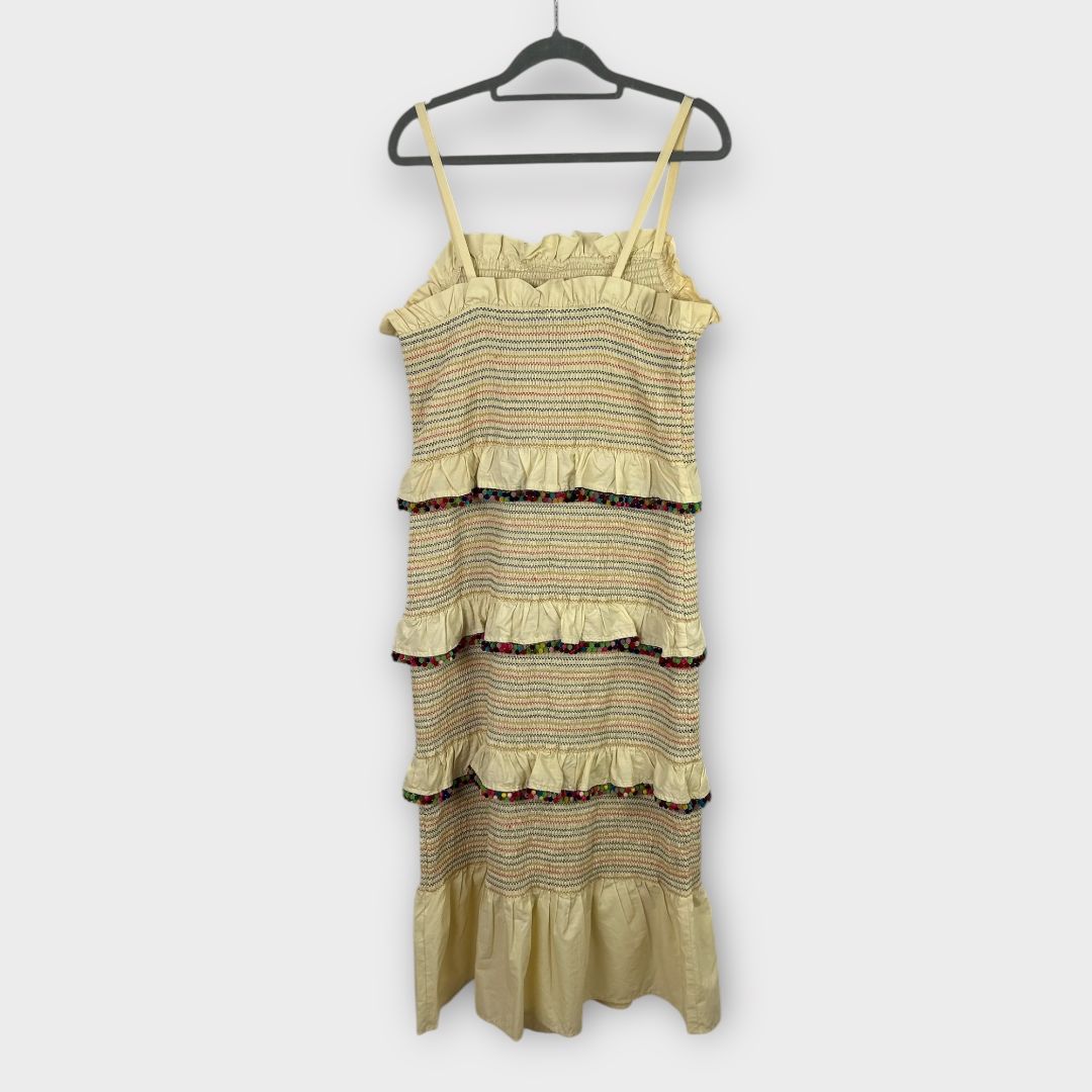 Never Fully Dressed Pom Pom Rainbow Cotton Dress - 12