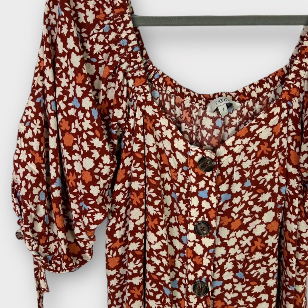 Next Floral Mini Dress - 8/10