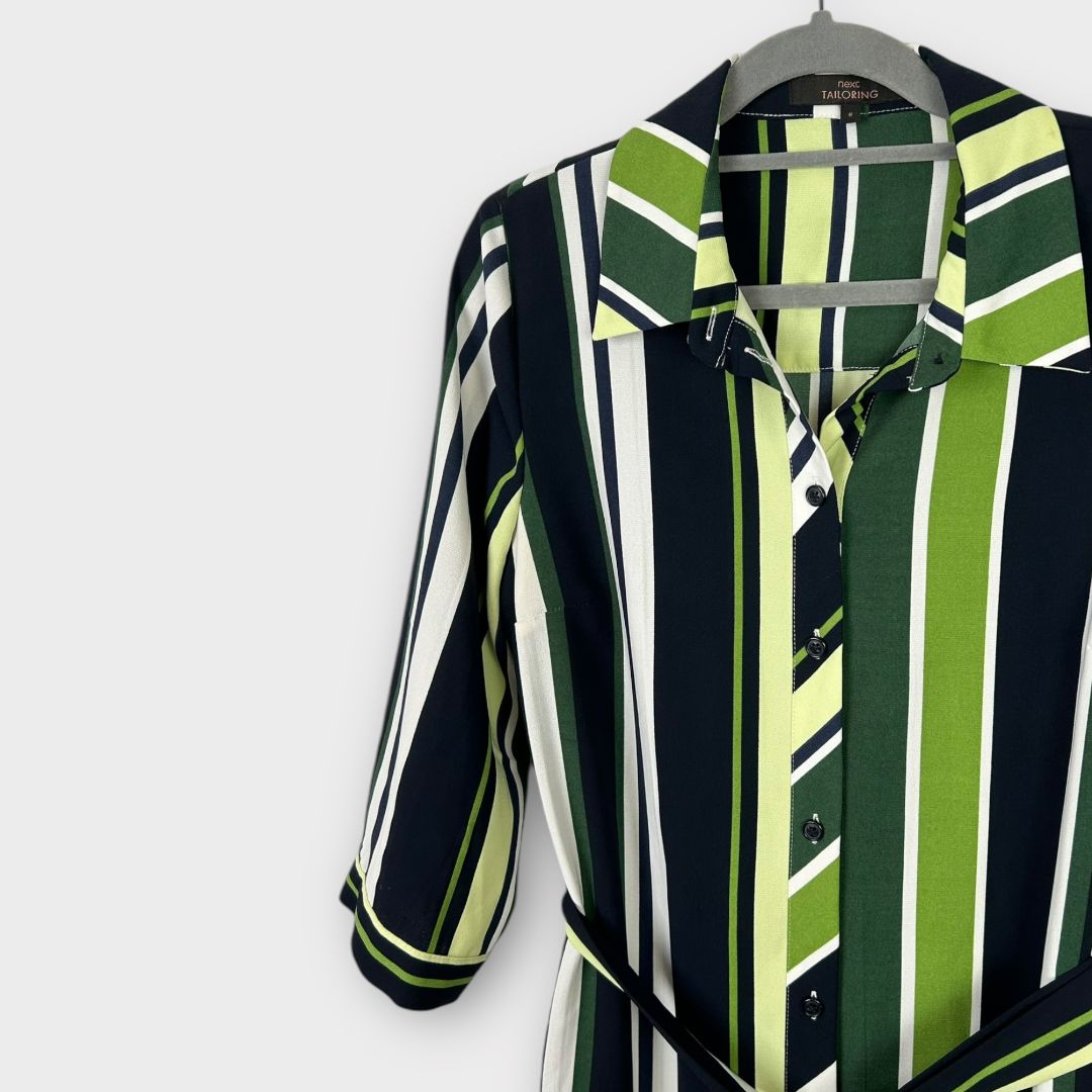Next Stripe Shirt Dress - 8