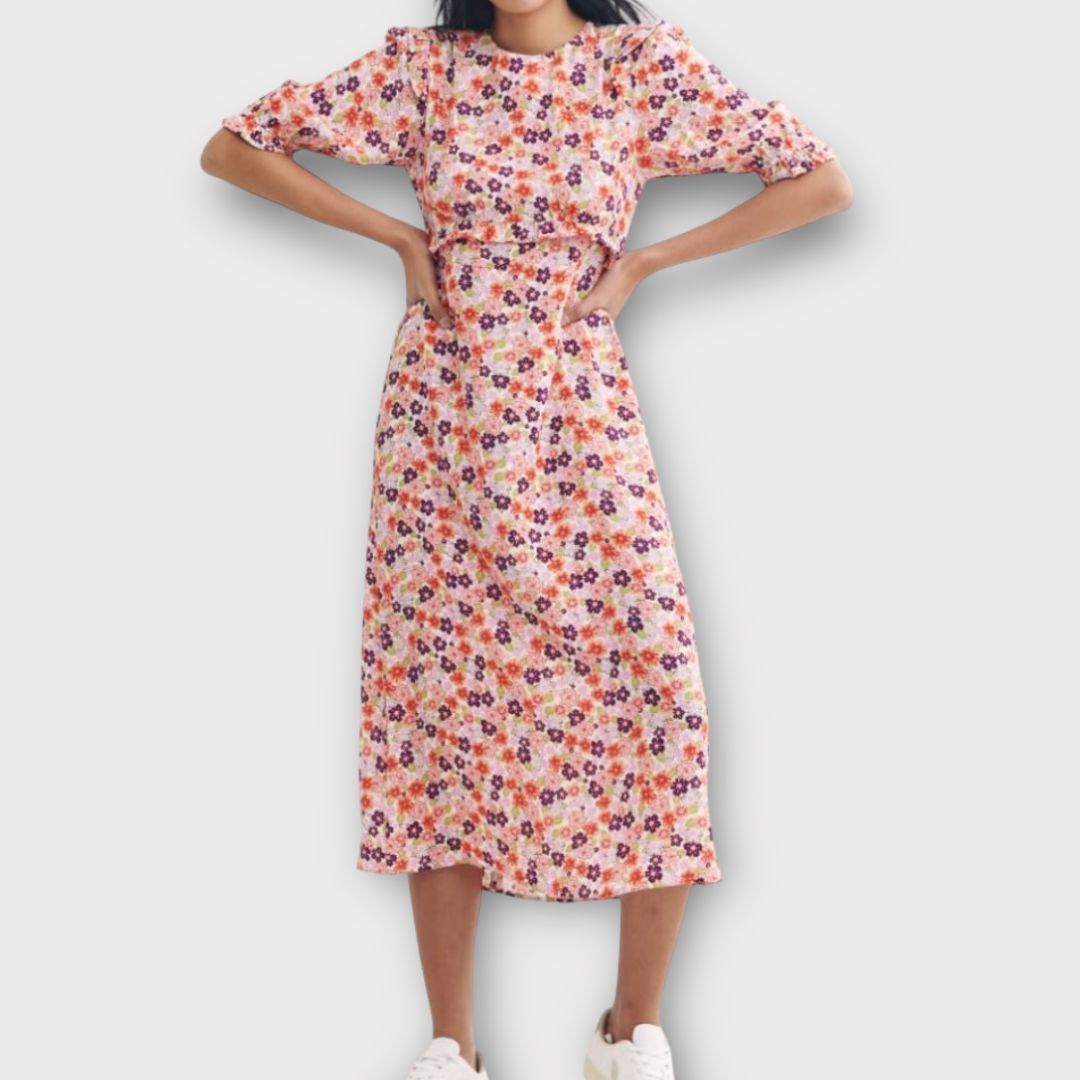 Nobody&#39;s Child Felicia Floral Midi Dress - 10