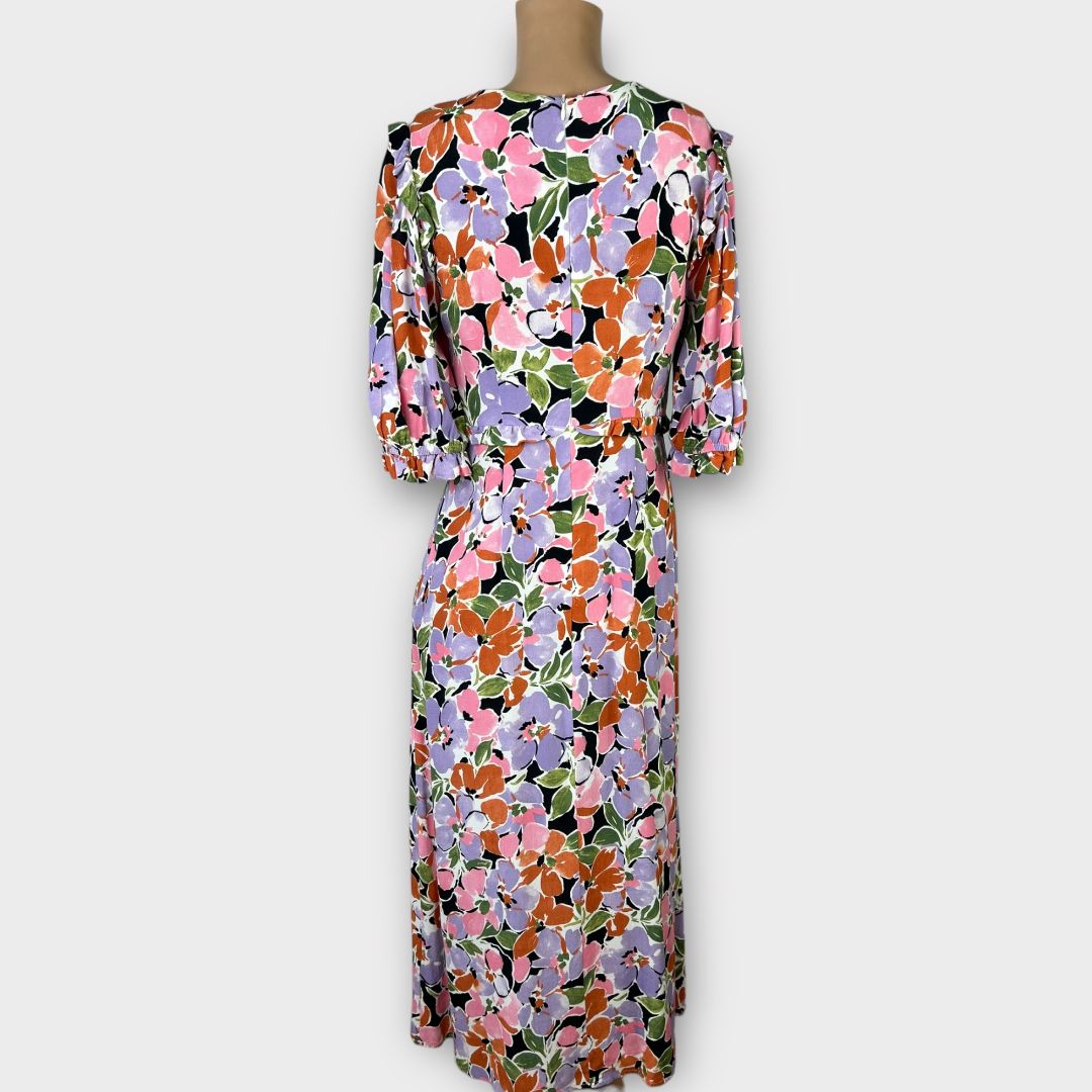 Nobody&#39;s Child Felicia Floral Midi Dress - 10