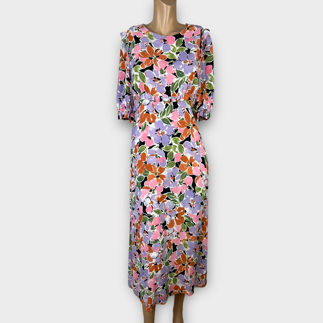 Nobody&#39;s Child Felicia Floral Midi Dress - 10