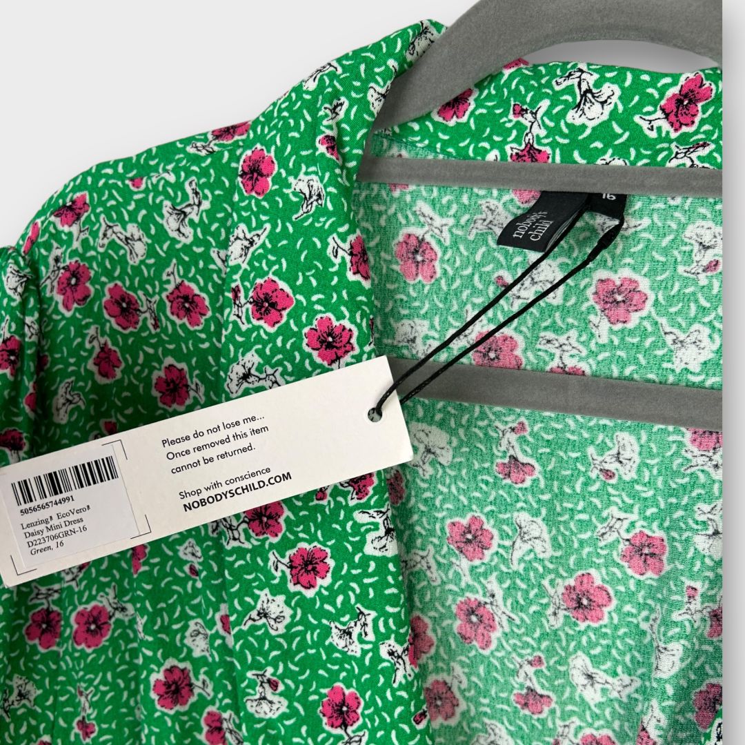 Nobody&#39;s Child Floral Mini Dress - 14/16
