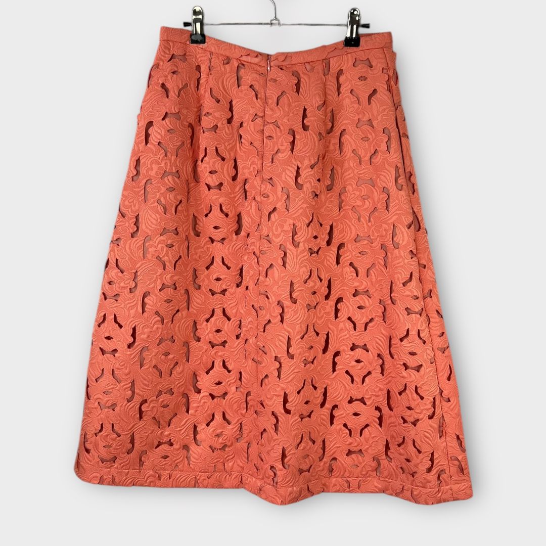 Oasis Cutwork Midi Skirt - 10