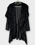 Oasis Faux Fur Shawl Coat - S