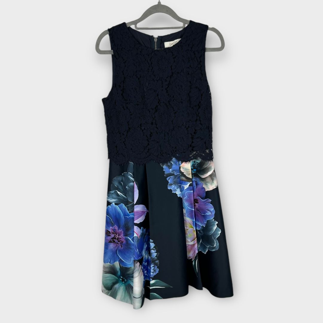 Oasis Floral Lace Dress - 10