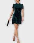 Oasis Velvet Mini Dress - 6