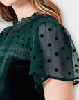 Oasis Velvet Mini Dress - 6