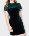 Oasis Velvet Mini Dress - 6