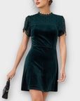 Oasis Velvet Mini Dress - 6
