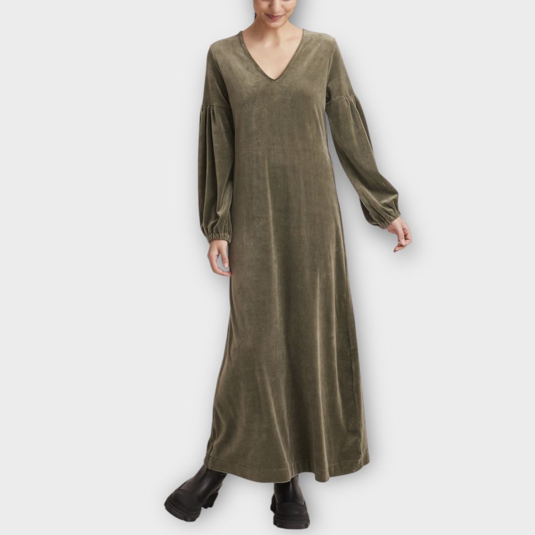 Odd Molly Carola Long Velvet Dress - 16