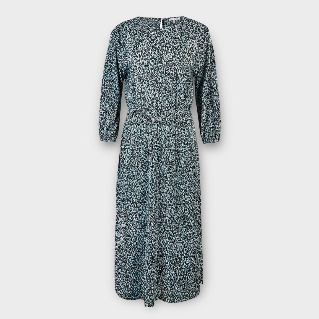Oliver Bonas Floral Plisse Midi Dress - 16