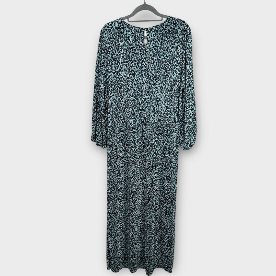 Oliver Bonas Floral Plisse Midi Dress - 16