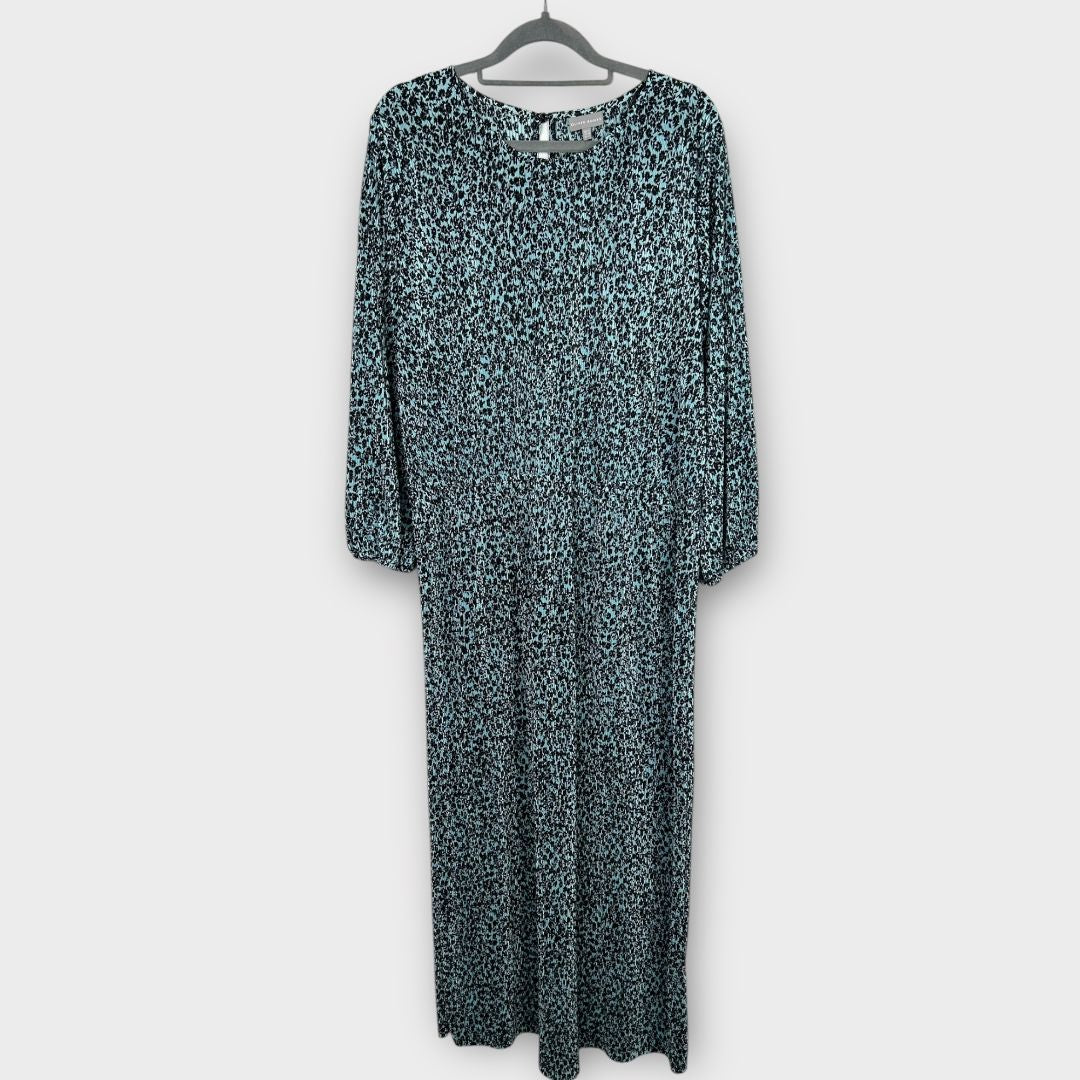 Oliver Bonas Floral Plisse Midi Dress - 16