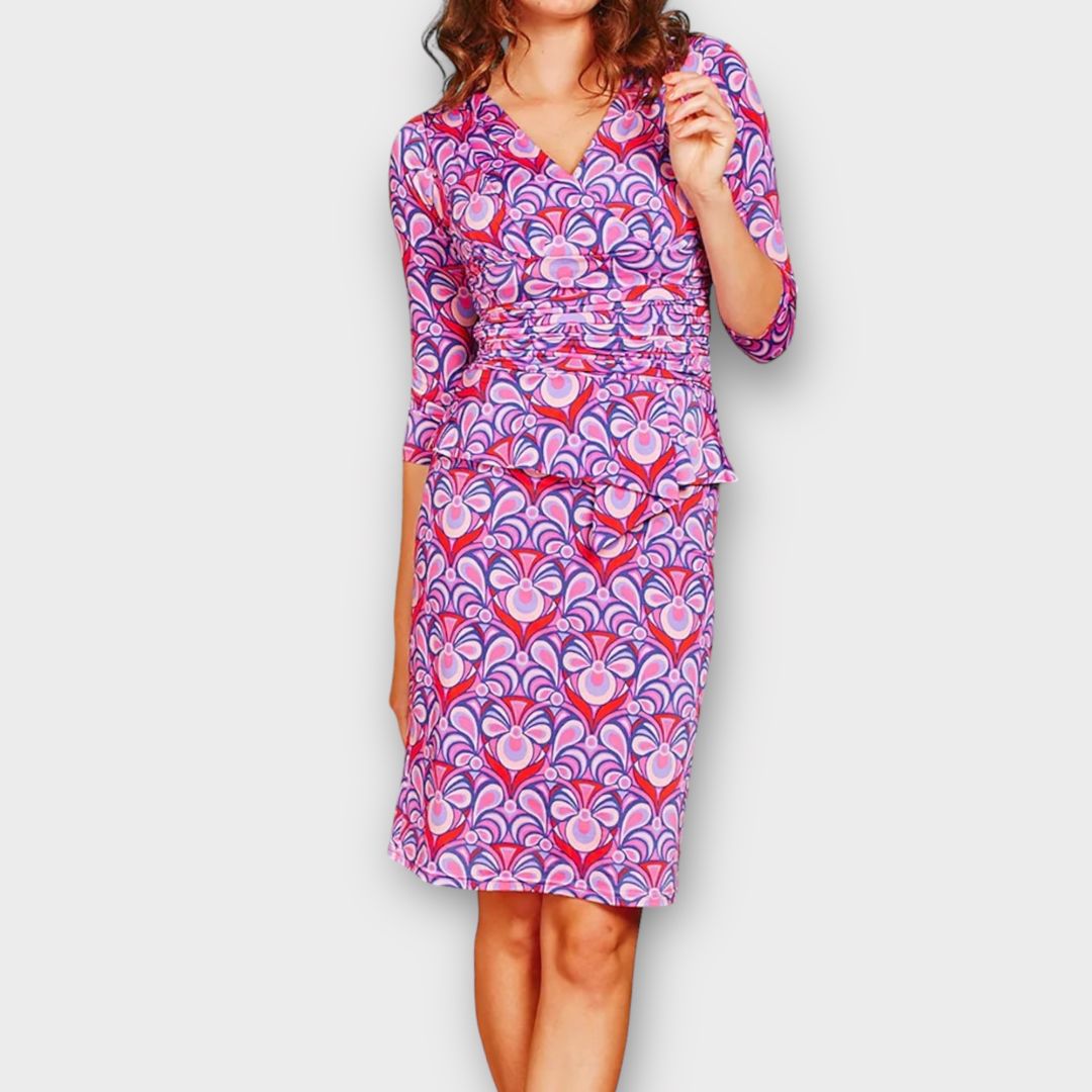 Onjenu Kiki Zig Zag Knee Length Dress - 8