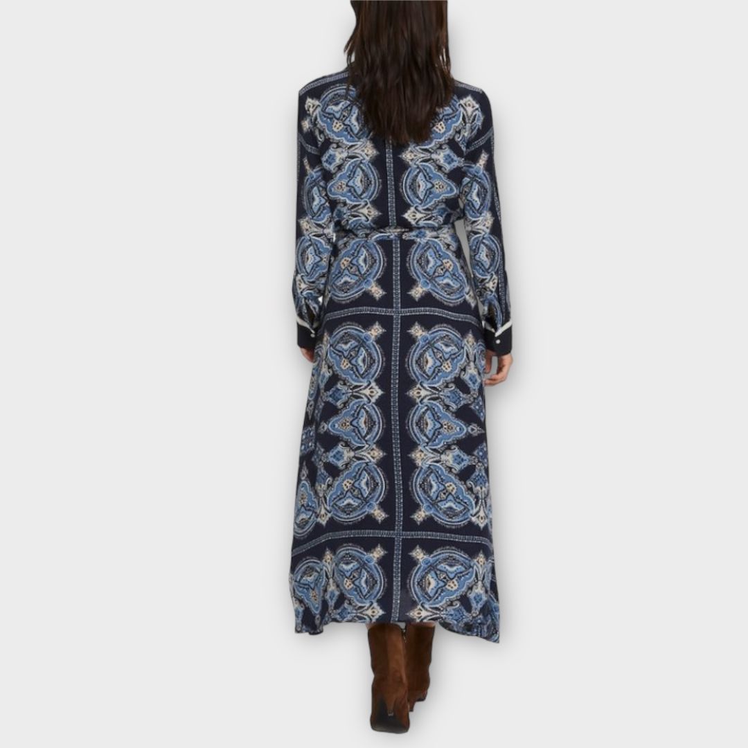 Part Two Scarf Print Midi Dress - 10