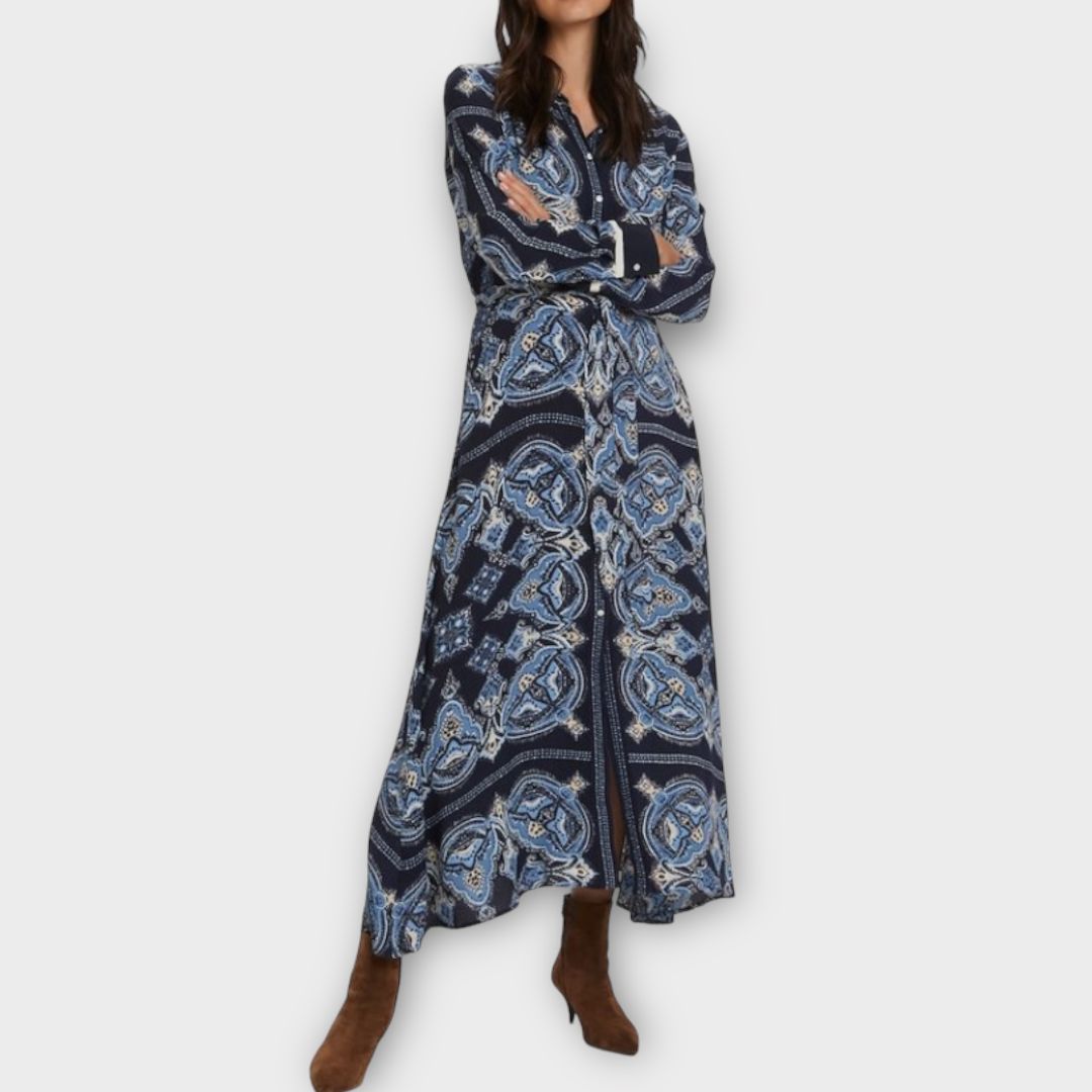 Part Two Scarf Print Midi Dress - 10