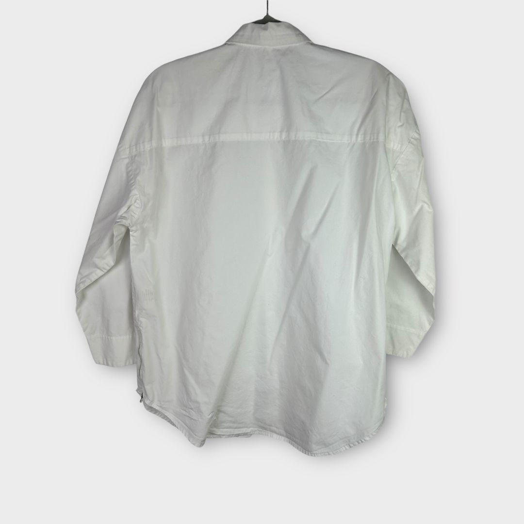 Peruzzi Zip Detail Cotton Shirt - 10