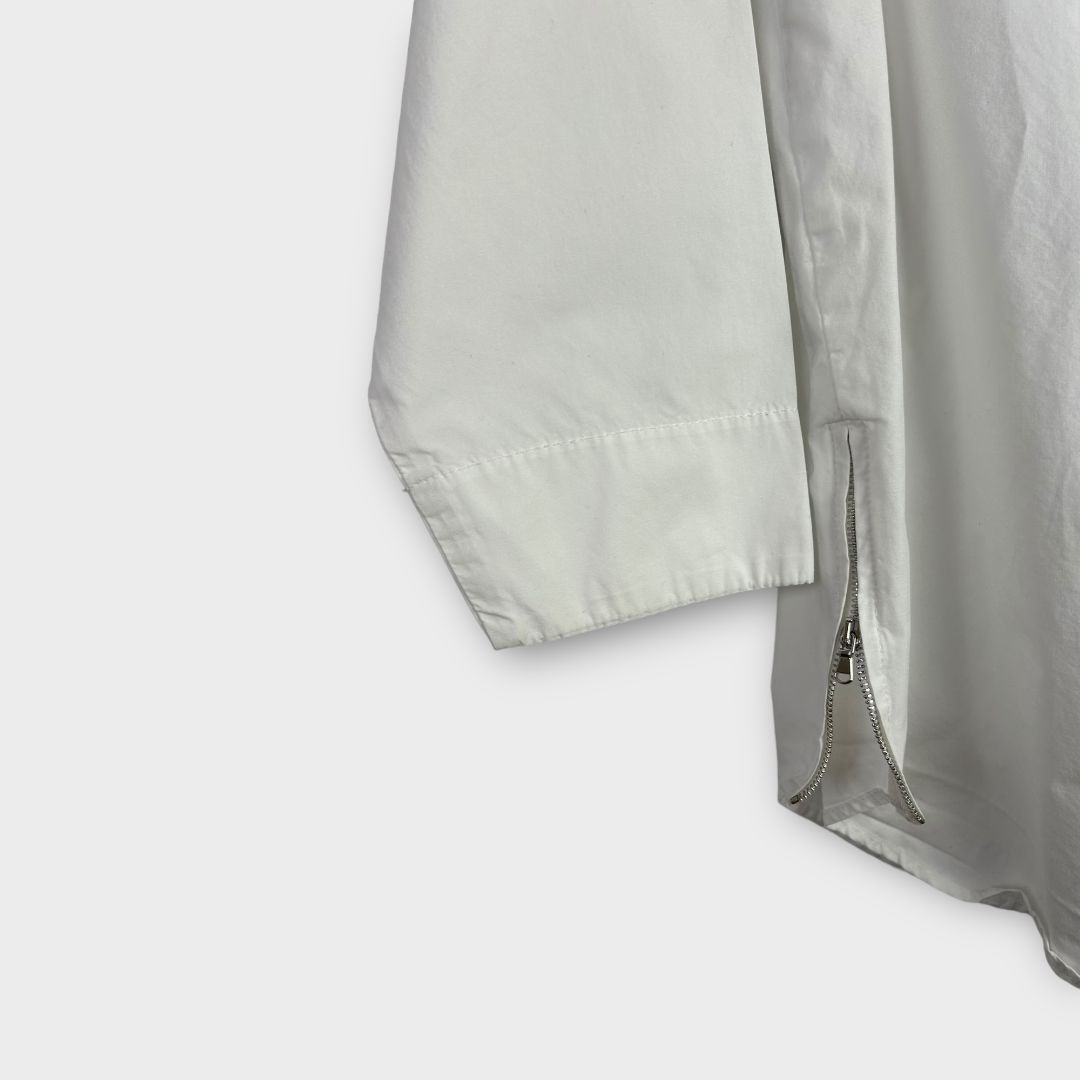 Peruzzi Zip Detail Cotton Shirt - 10