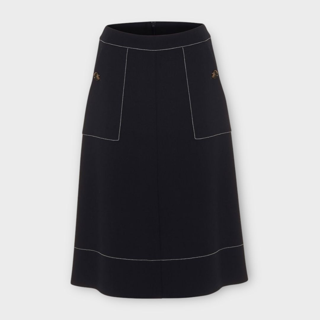 Phase Eight Castielle A-line Stitch Skirt - 8