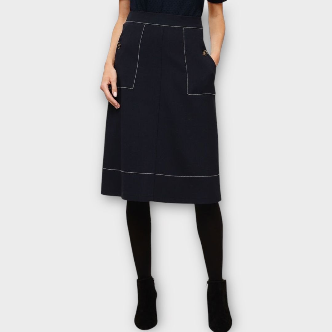 Phase Eight Castielle A-line Stitch Skirt - 8