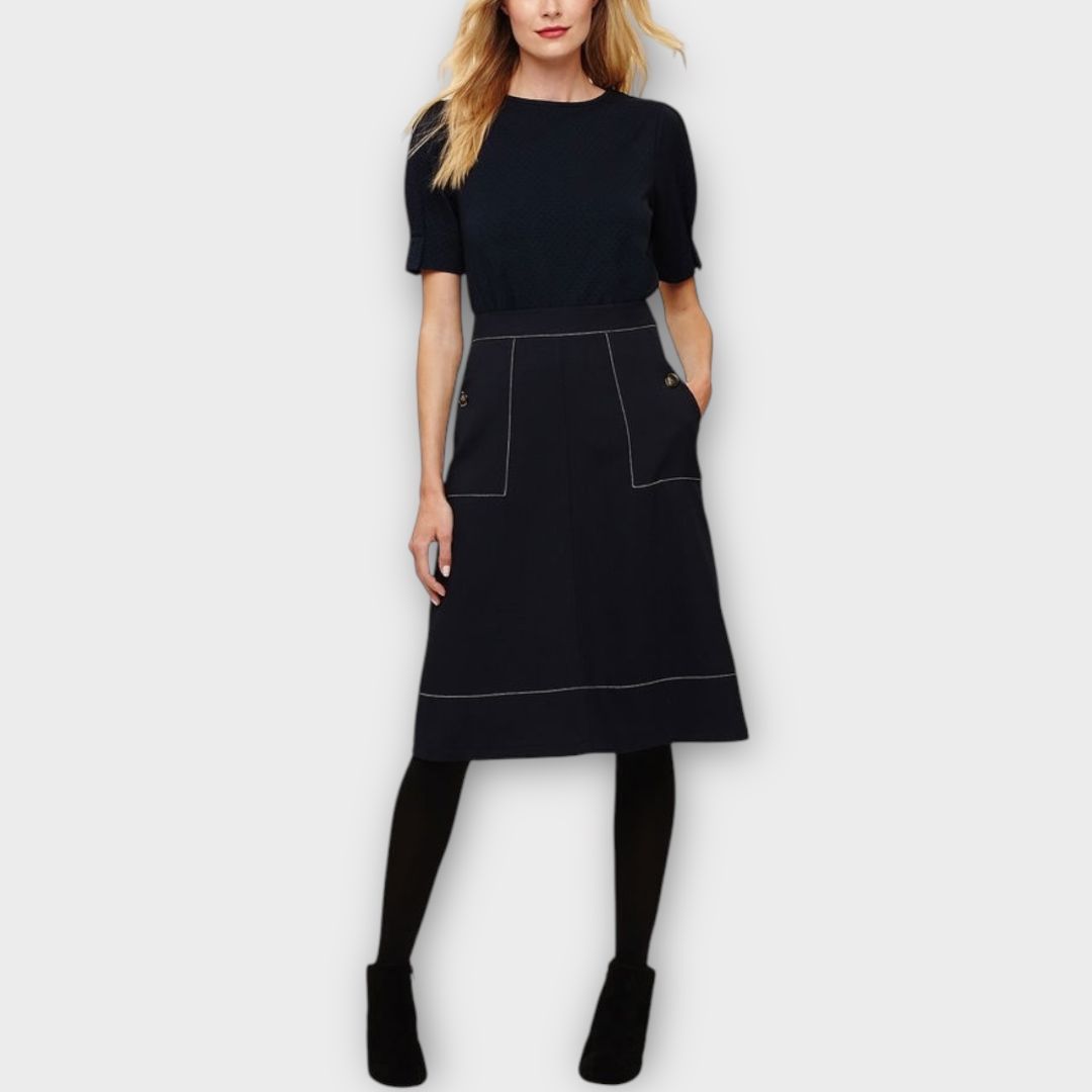 Phase Eight Castielle A-line Stitch Skirt - 8