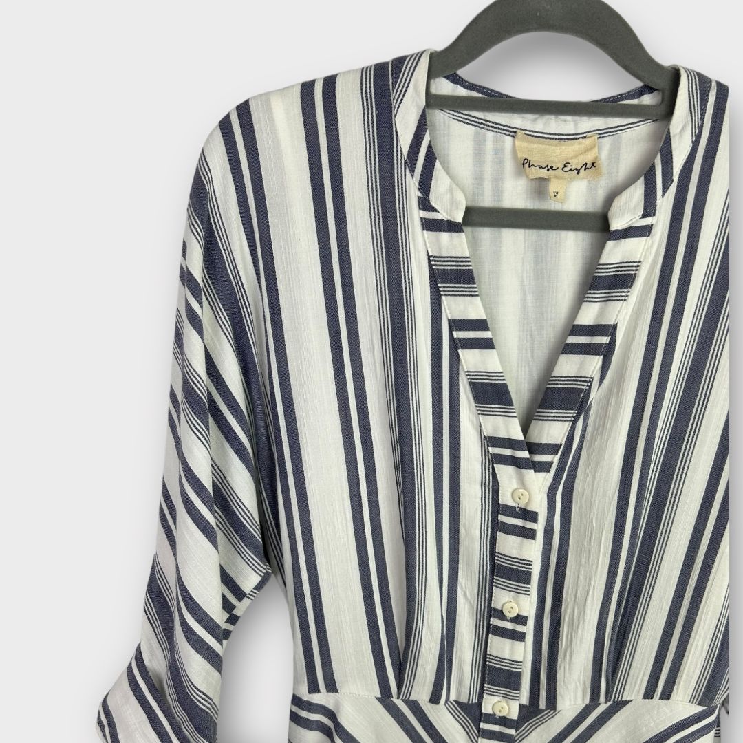 Phase Eight Sansa Stripe Midi Shirt Dress - 10