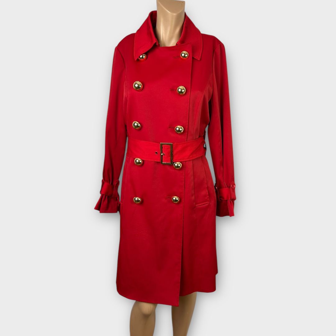 I.N.C Gold Button Trench Coat - 12/14 (M)