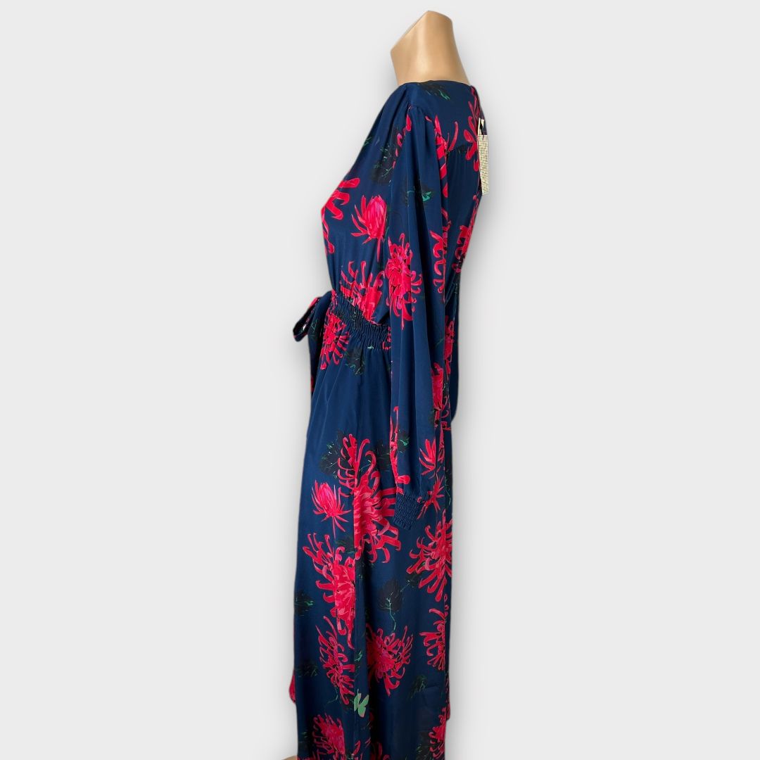Pyrus Floral Silk Maxi Dress - 10 (S)