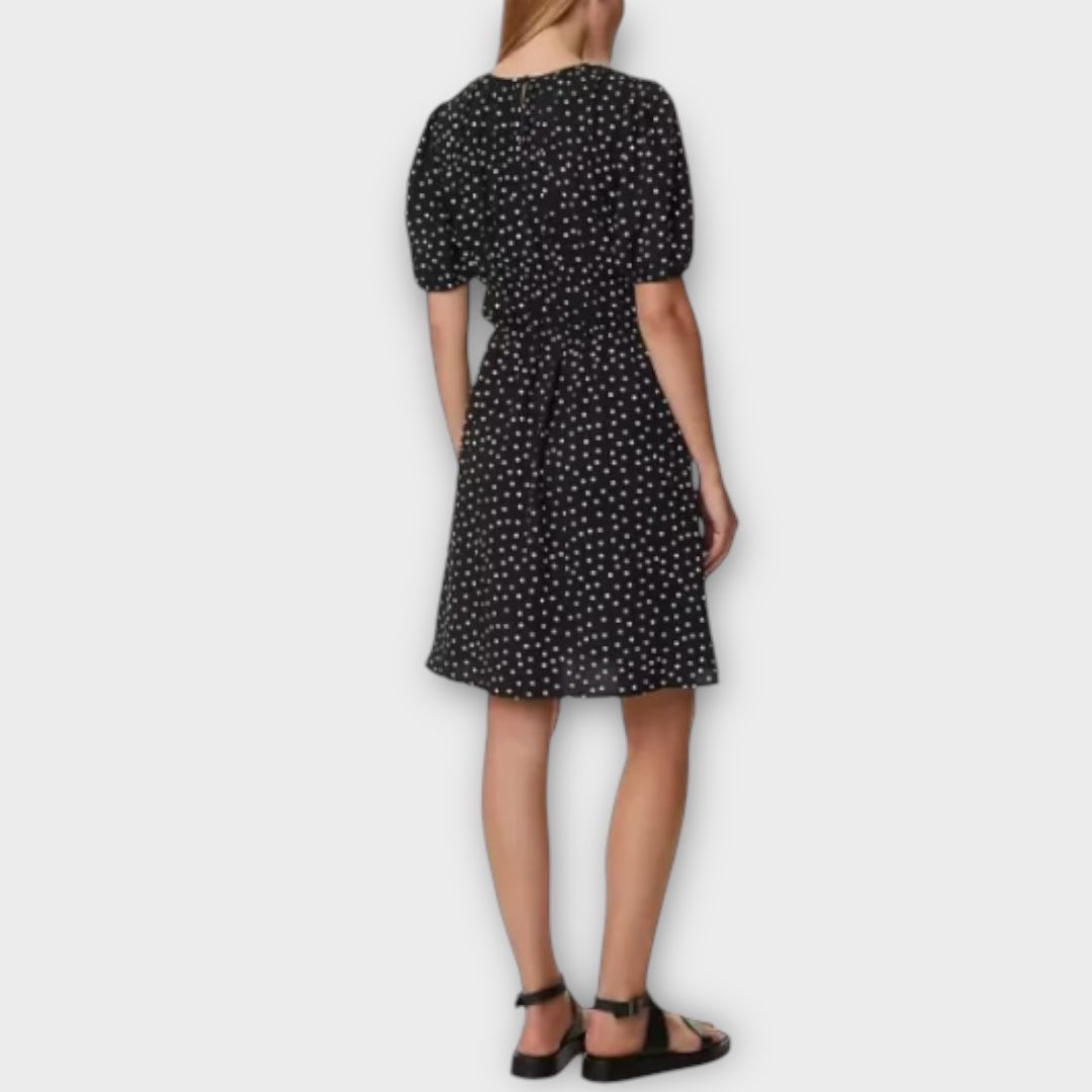 M&amp;S Polka Dot Textured Mini Smock Dress - 16