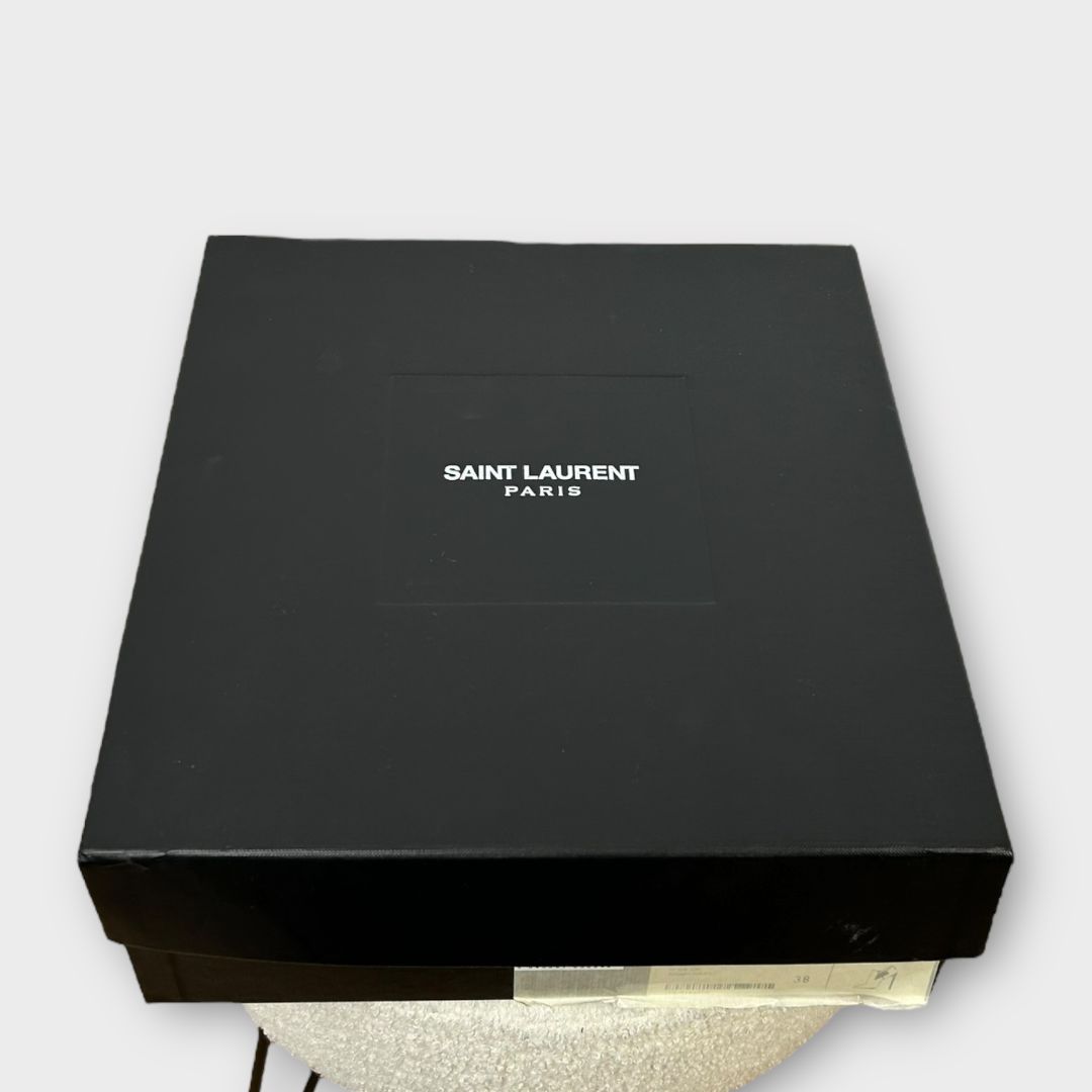 Saint Laurent Stiletto Leather Ankle Boots - 5/38