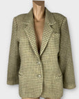 Pierre Cardin Vintage Houndstooth Wool Blazer - 10/12