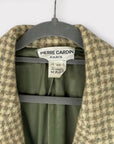 Pierre Cardin Vintage Houndstooth Wool Blazer - 10/12