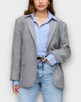 Poco By Pippa Wool Blend Herringbone Blazer - S