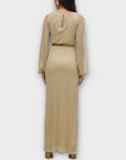 Pretty Lavish Rae Cut Out Metallic Maxi Dress - 12