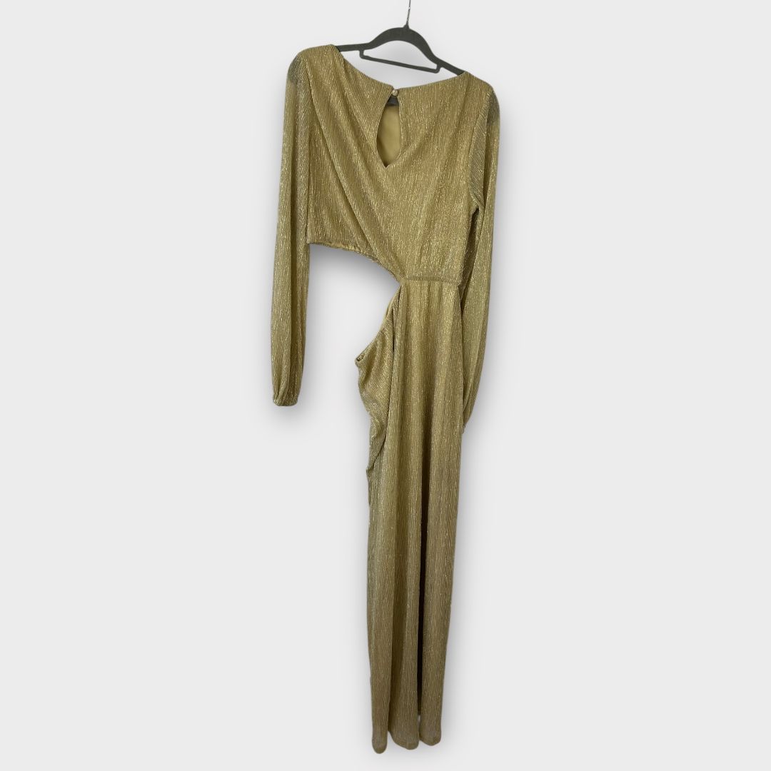 Pretty Lavish Rae Cut Out Metallic Maxi Dress - 12