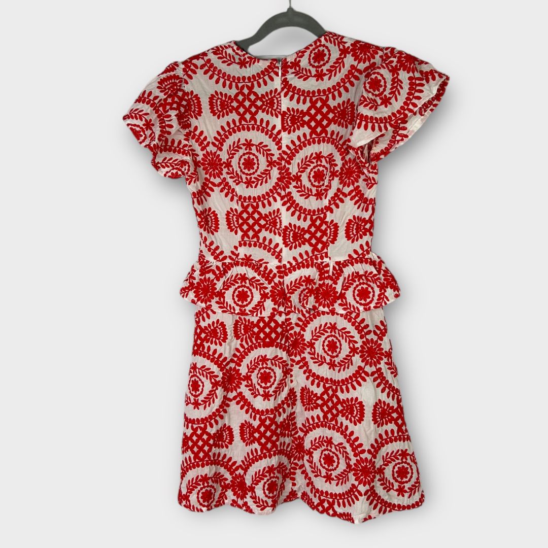 Pretty Little Thing Floral Embroidered Mini Dress - 6