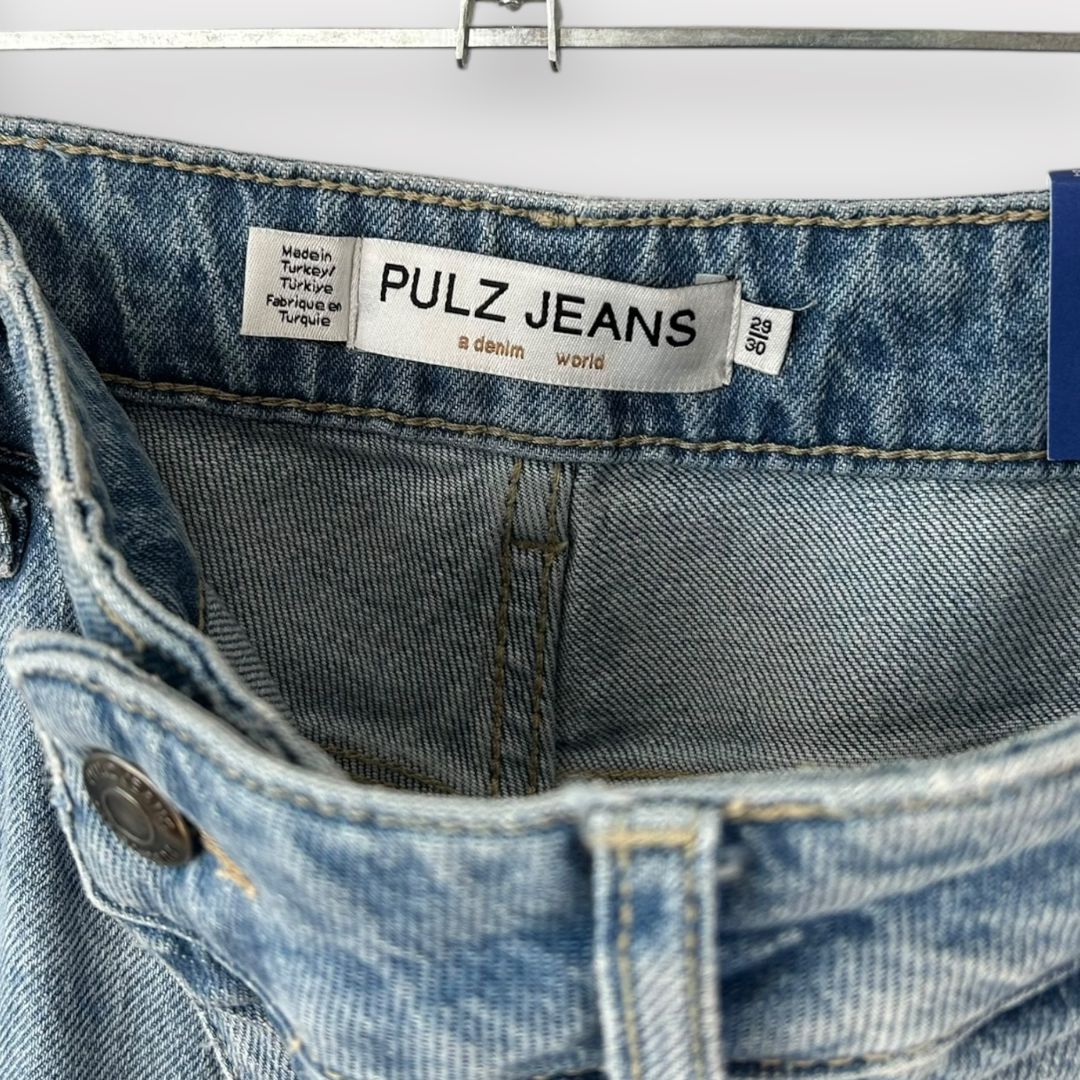 Pulz Wide Leg Denim Jeans - 10 (29/30)