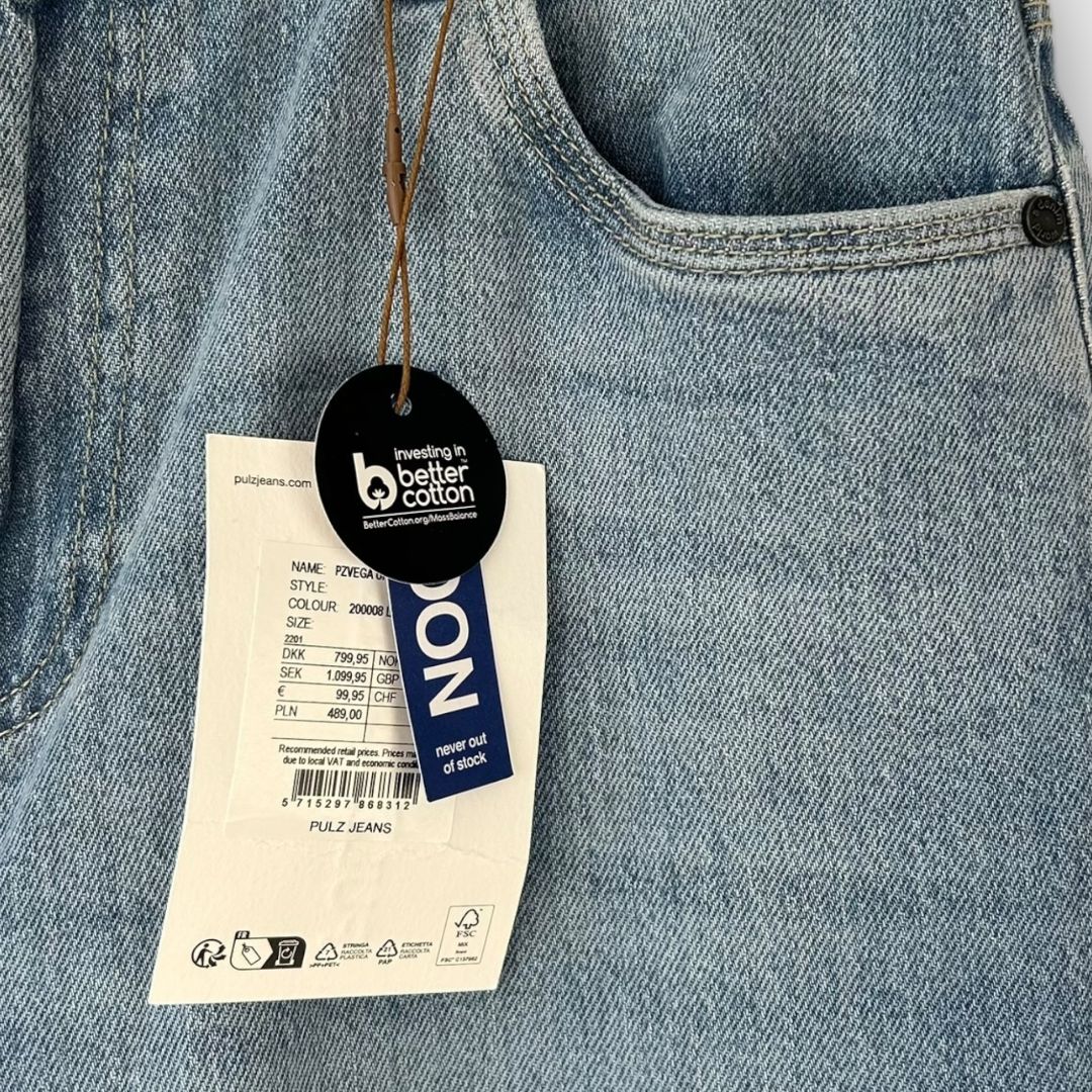 Pulz Wide Leg Denim Jeans - 10 (29/30)