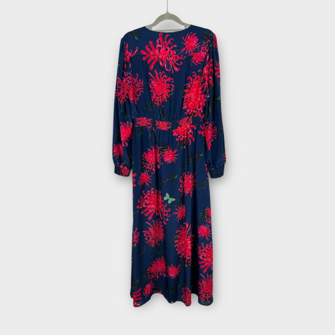 Pyrus Floral Silk Maxi Dress - 10 (S)