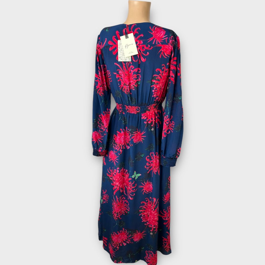 Pyrus Floral Silk Maxi Dress - 10 (S)