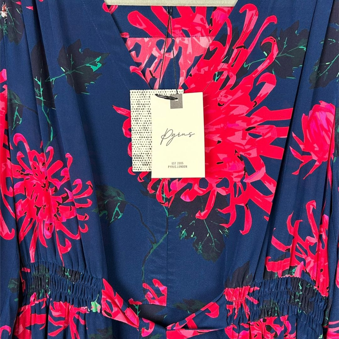 Pyrus Floral Silk Maxi Dress - 10 (S)