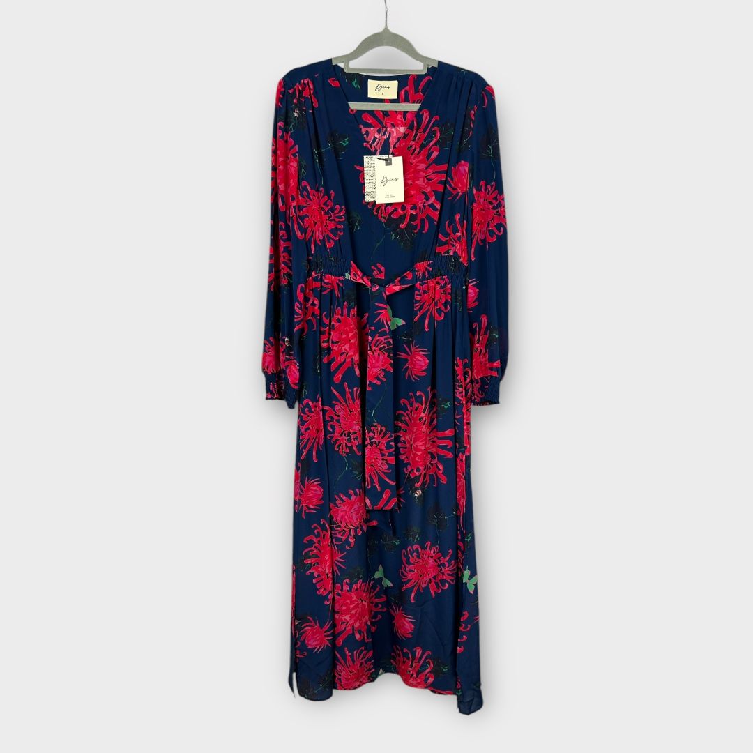 Pyrus Floral Silk Maxi Dress - 10 (S)