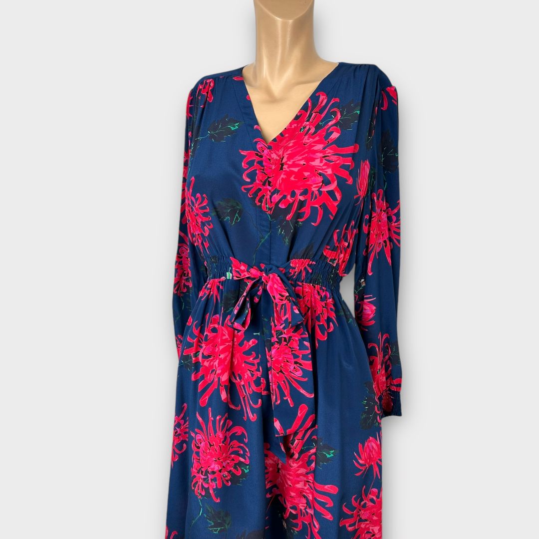Pyrus Floral Silk Maxi Dress - 10 (S)