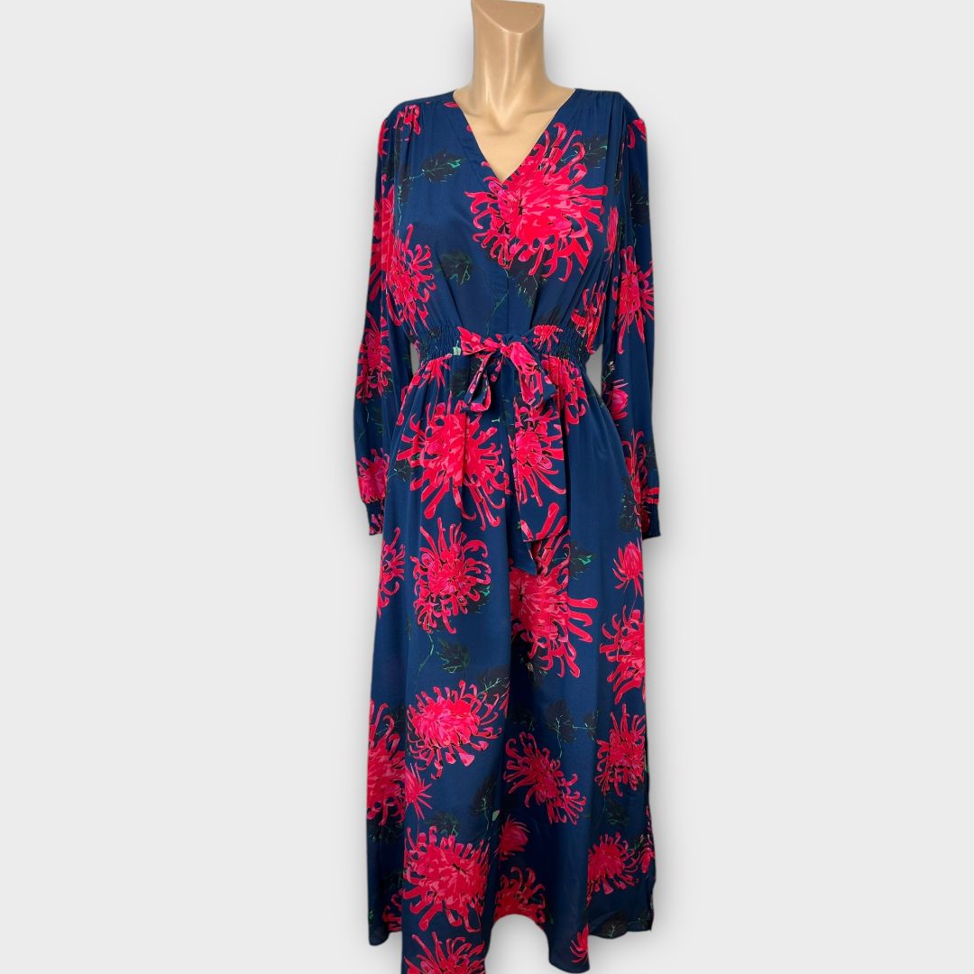 Pyrus Floral Silk Maxi Dress - 10 (S)