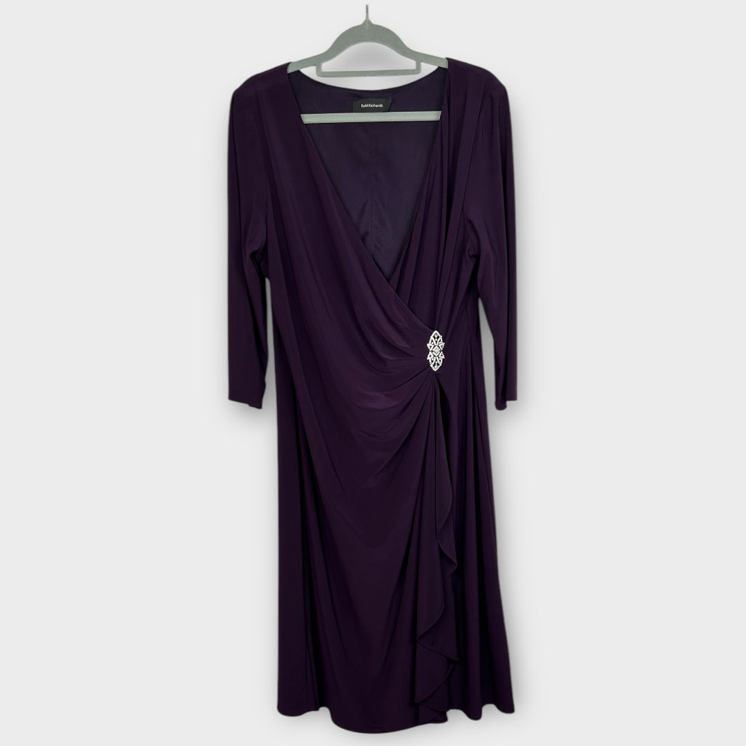 R&amp;M Richards Embellished Wrap Dress - 12